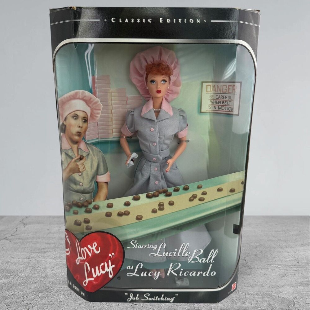 I Love Lucy Barbie Episode 39 Job Switching Doll 1998 Mattel No. 21268 NIB NRFB